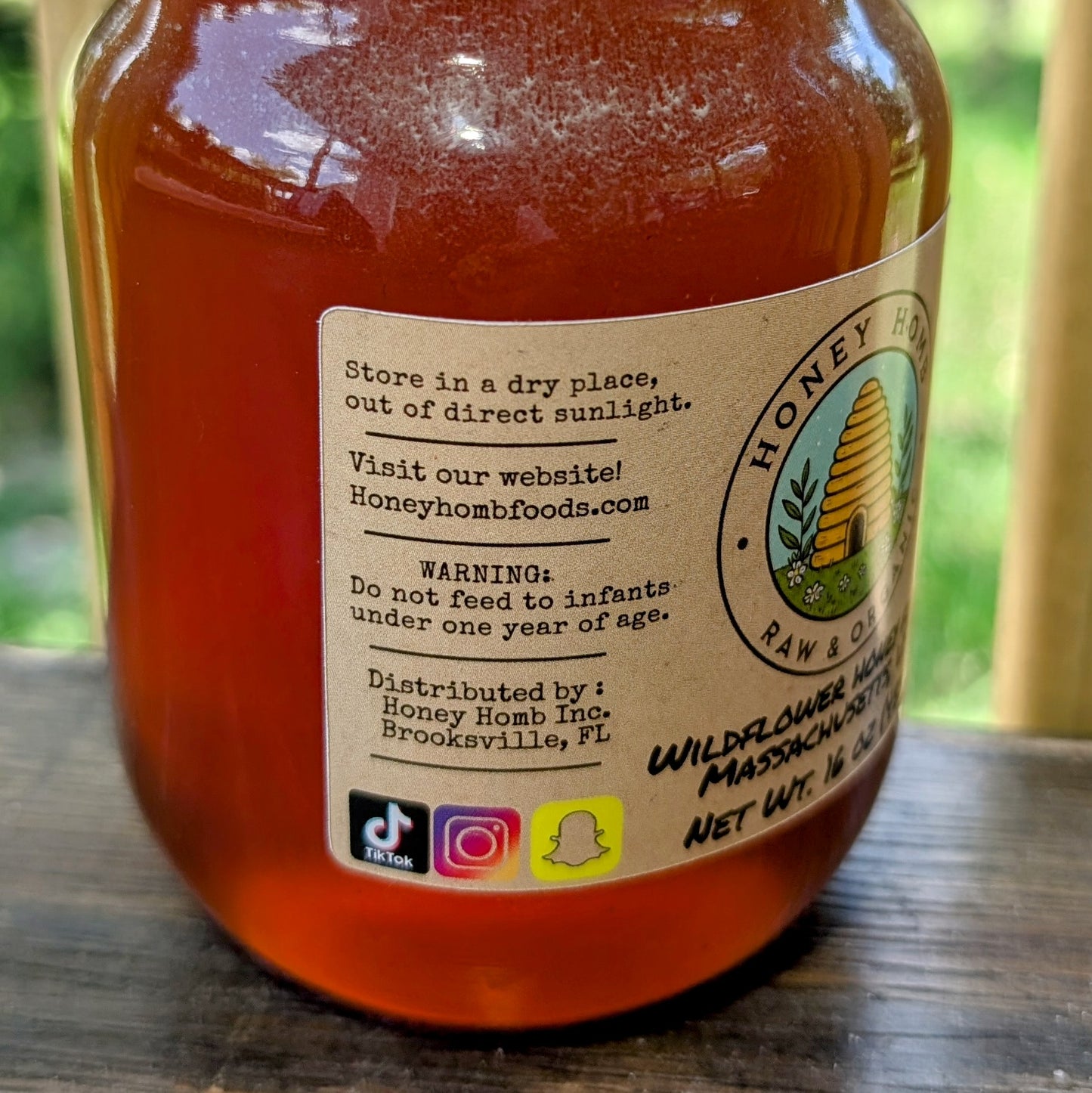 16oz Massachusetts Honey