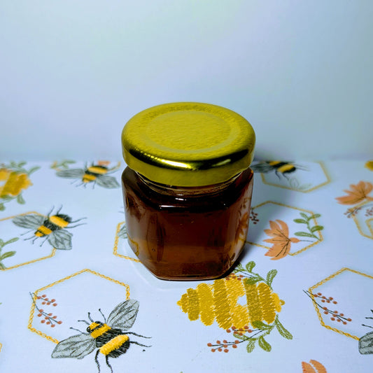 1oz Glass Jar ~ Organic Honey