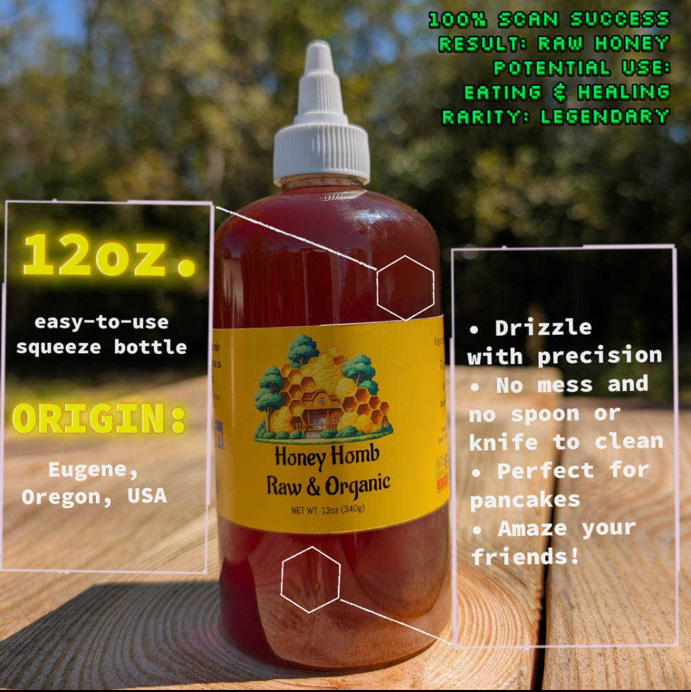 12oz Oregon Honey Squeeze Bottle