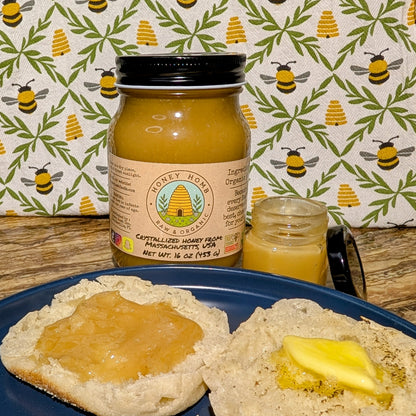 16oz Crystallized Massachusetts Honey