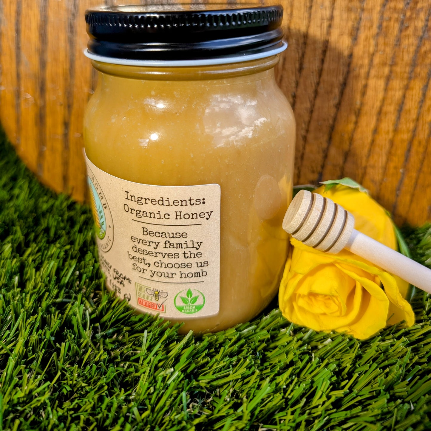 16oz Crystallized Massachusetts Honey